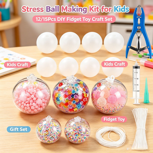 15pcs diy squishy making - 12/15pcs,