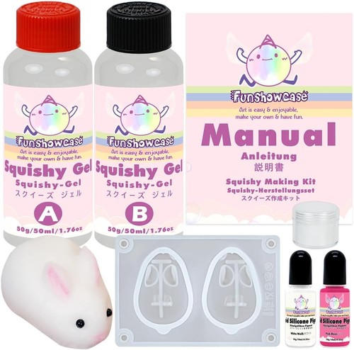 Complete rabbit squishy kit - rabbit,